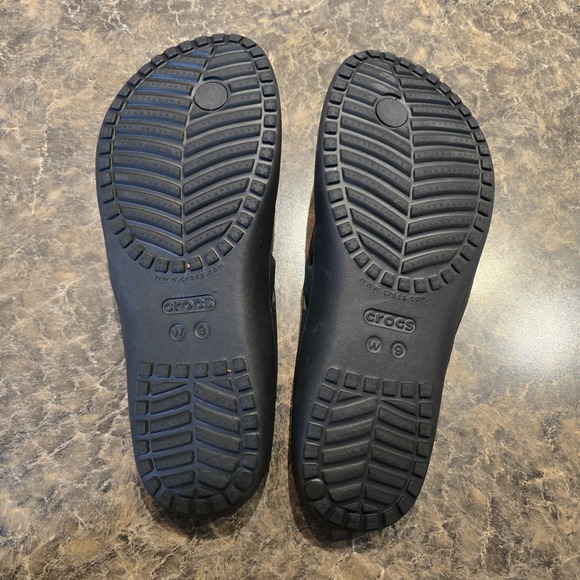 Crocs Kadee II Black Flip Flop Thong Sandals Iconic Comfort Women's Size 9 - Picture 4 of 4